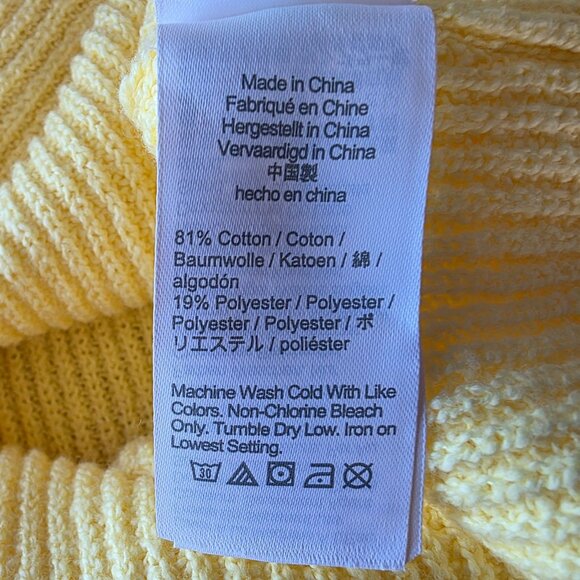 NEW J. Crew Crewcuts Factory Girls XL Sweater Cardigan Yellow V-Neck Button Knit - Picture 6 of 9